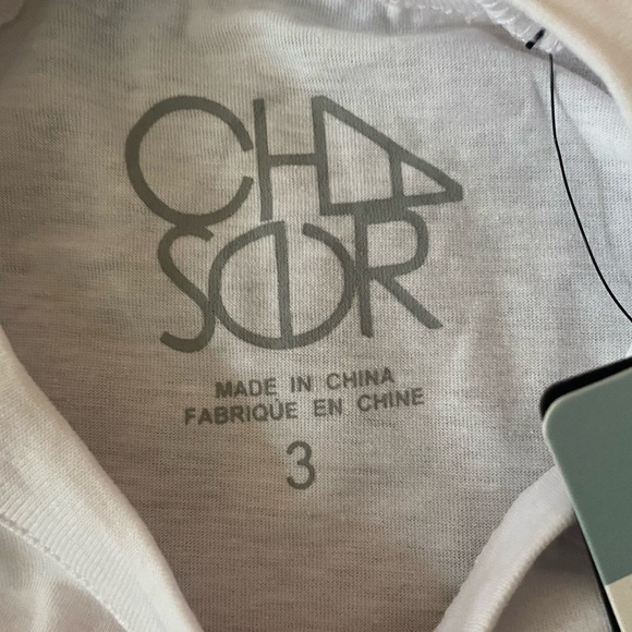 Chaser White Rainbow Peace T Shirt Girl’s Size 3 NWT Flutter Sleeves Swing Tee - Picture 6 of 10